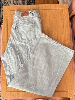 Levi's Cinch Baggy Wide Leg Jeans Light Wash Size 31/12